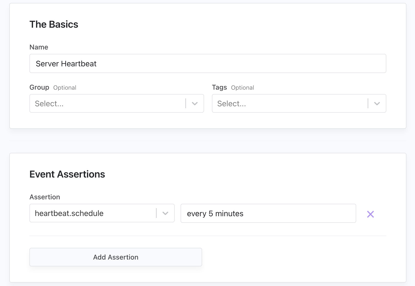 Create heartbeat monitor interface