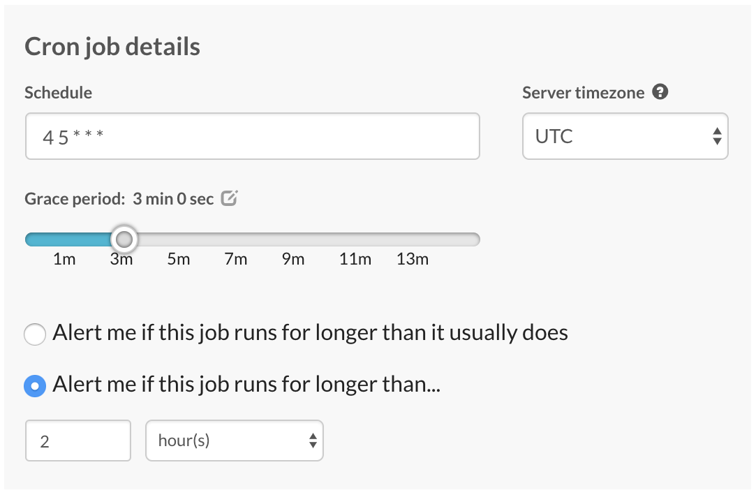 Cron Job Time Tracking Cronitor